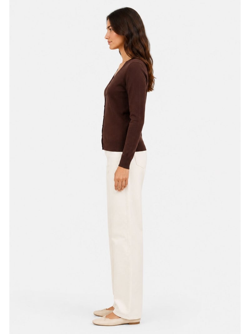 Gilet cardigan kebello Marrone - Kiabi