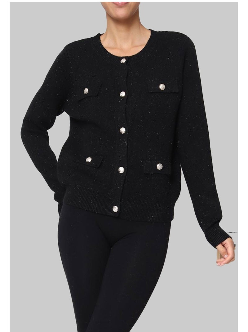 Gilet cardigan Kebello Nero Nero - Kiabi