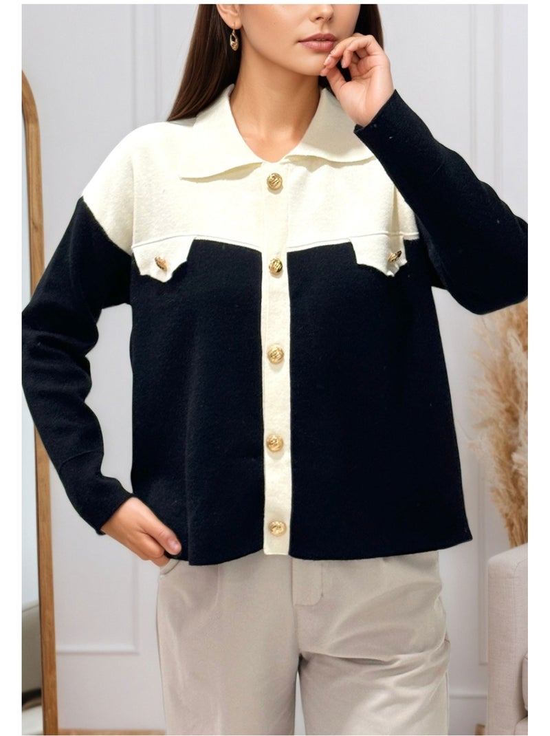 Gilet cardigan Kebello Nero Nero - Kiabi