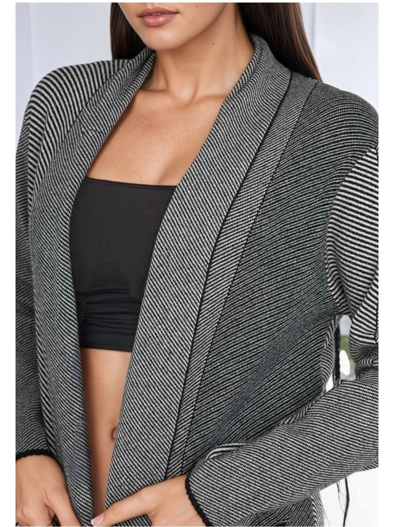 Gilet cardigan Kebello Nero Nero - Kiabi