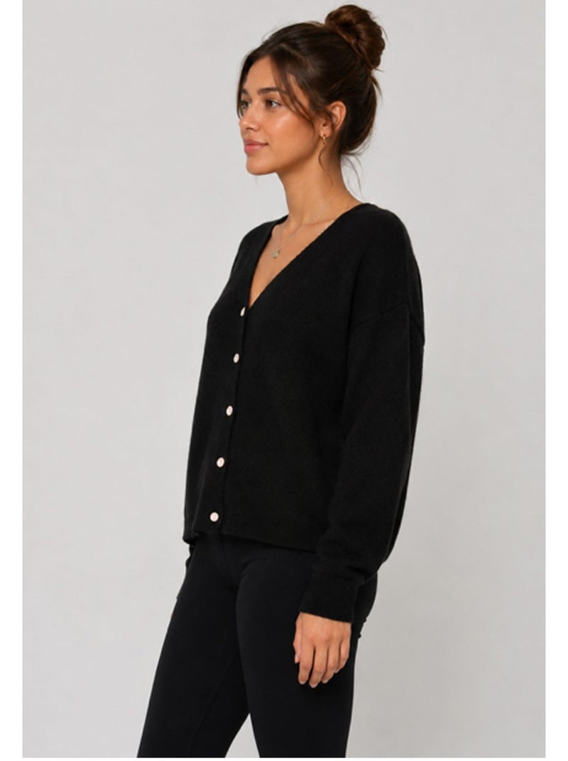 Gilet cardigan Kebello Nero Nero - Kiabi