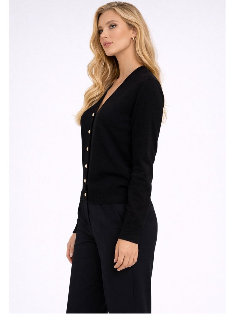 Gilet cardigan Kebello Nero Nero - Kiabi