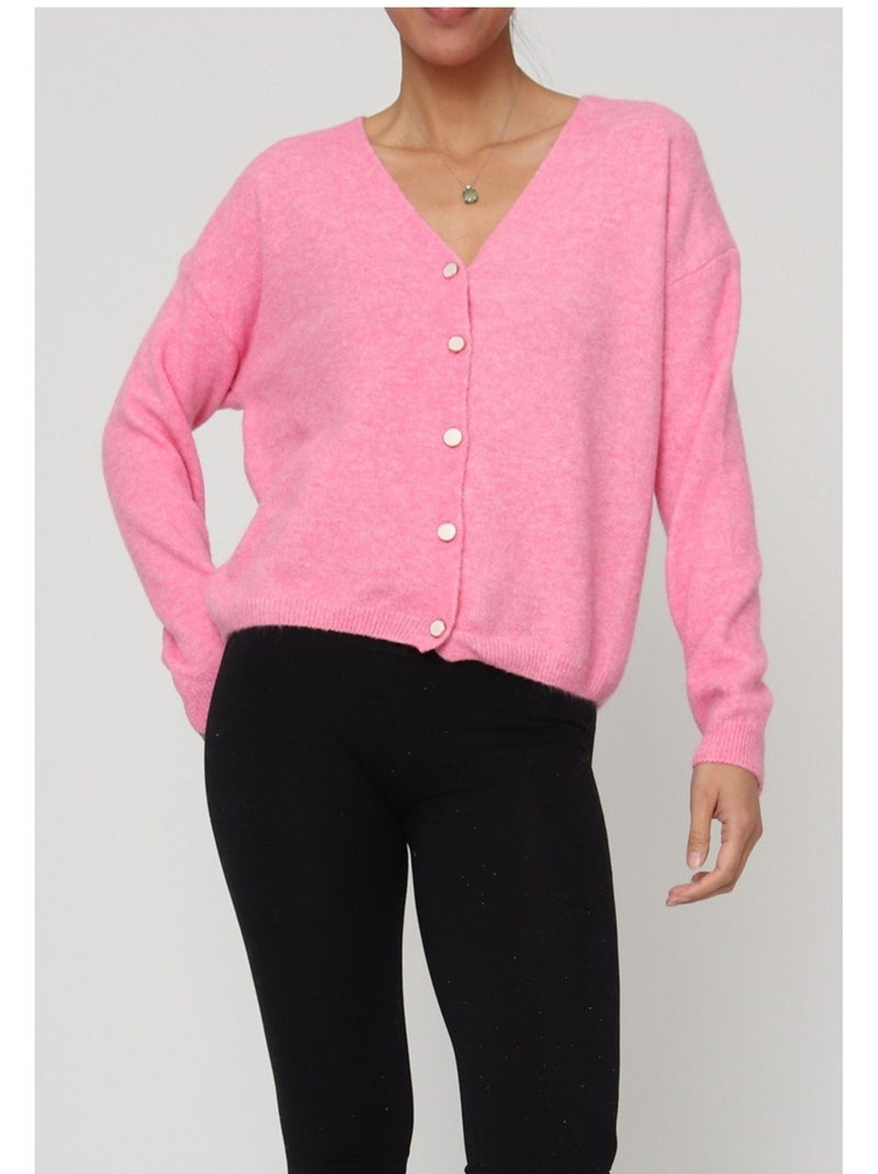 Gilet cardigan Kebello Rosa - Kiabi