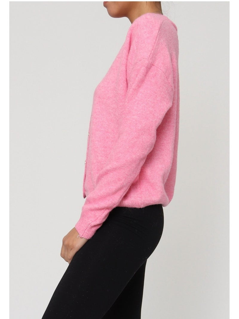 Gilet cardigan Kebello Rosa - Kiabi