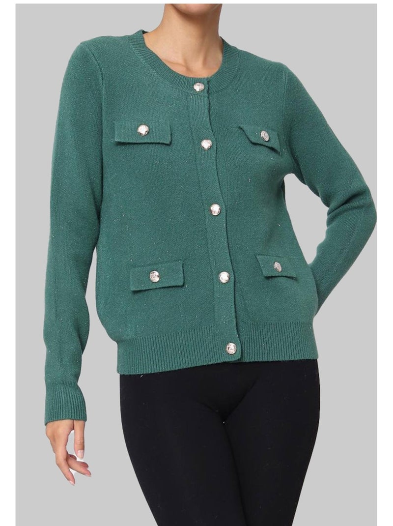 Gilet cardigan Kebello Verde - Kiabi