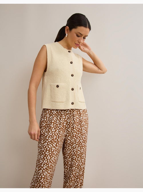 Gilet classico lavorato a lavori, mo fashion - Kiabi