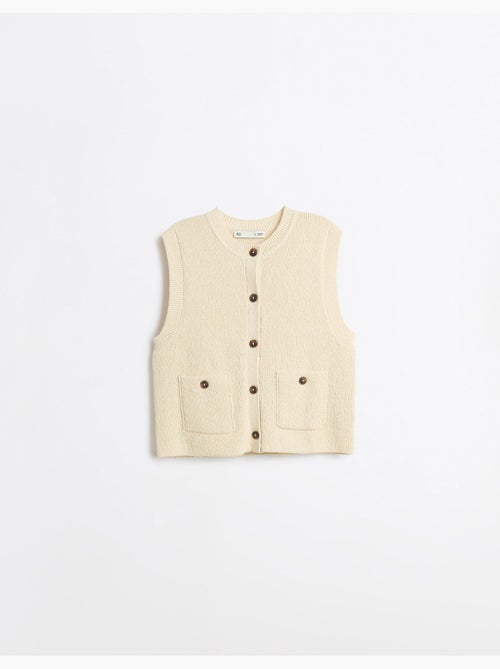 Gilet classico lavorato a lavori, mo fashion - Kiabi
