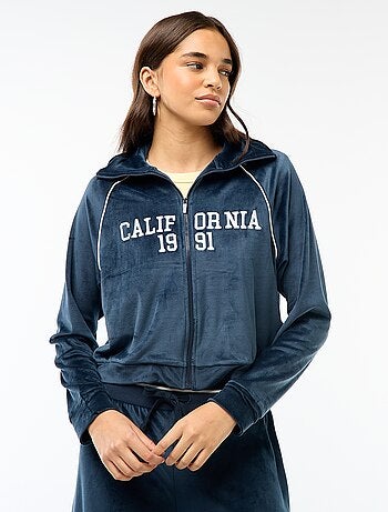 Gilet collo alto in velluto