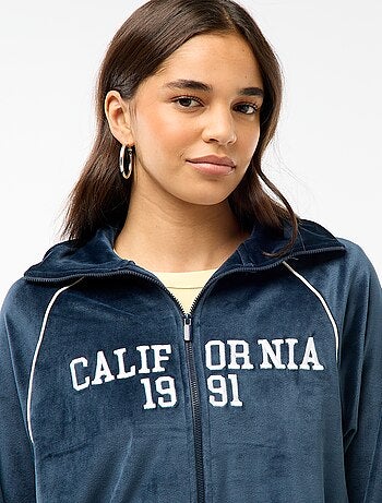Gilet collo alto in velluto