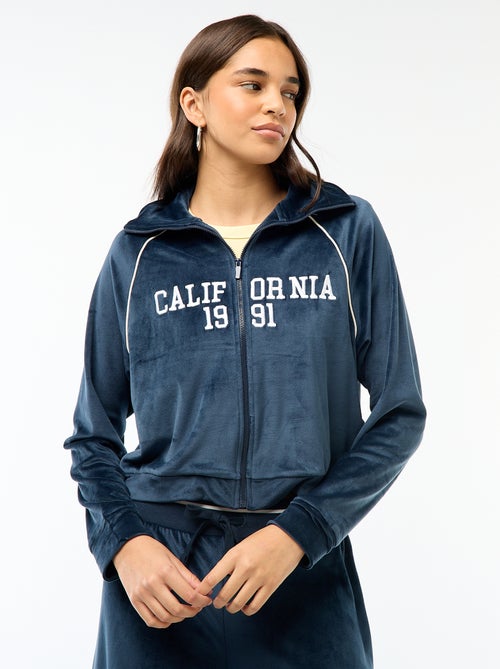 Gilet collo alto in velluto - Kiabi