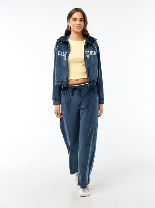 Gilet collo alto in velluto - Kiabi