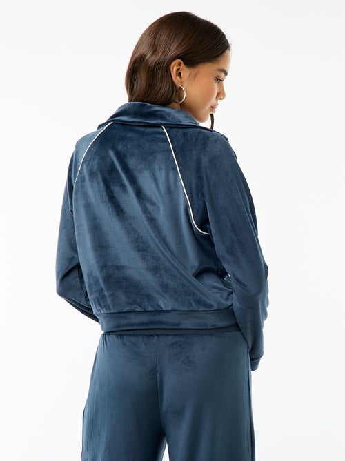 Gilet collo alto in velluto - Kiabi