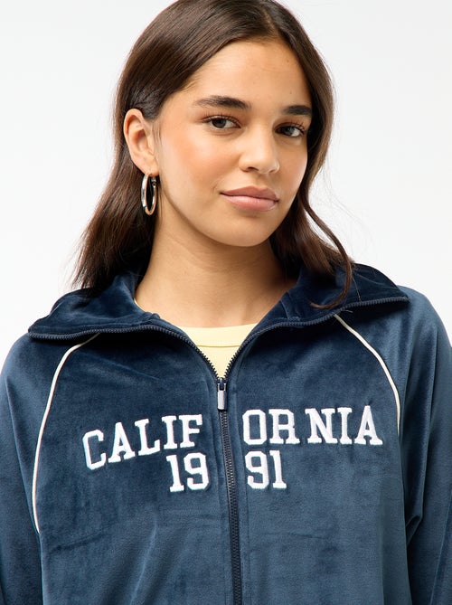 Gilet collo alto in velluto - Kiabi