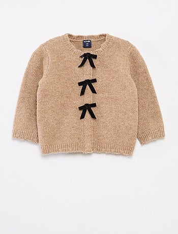Gilet con apertura a fiocchi
