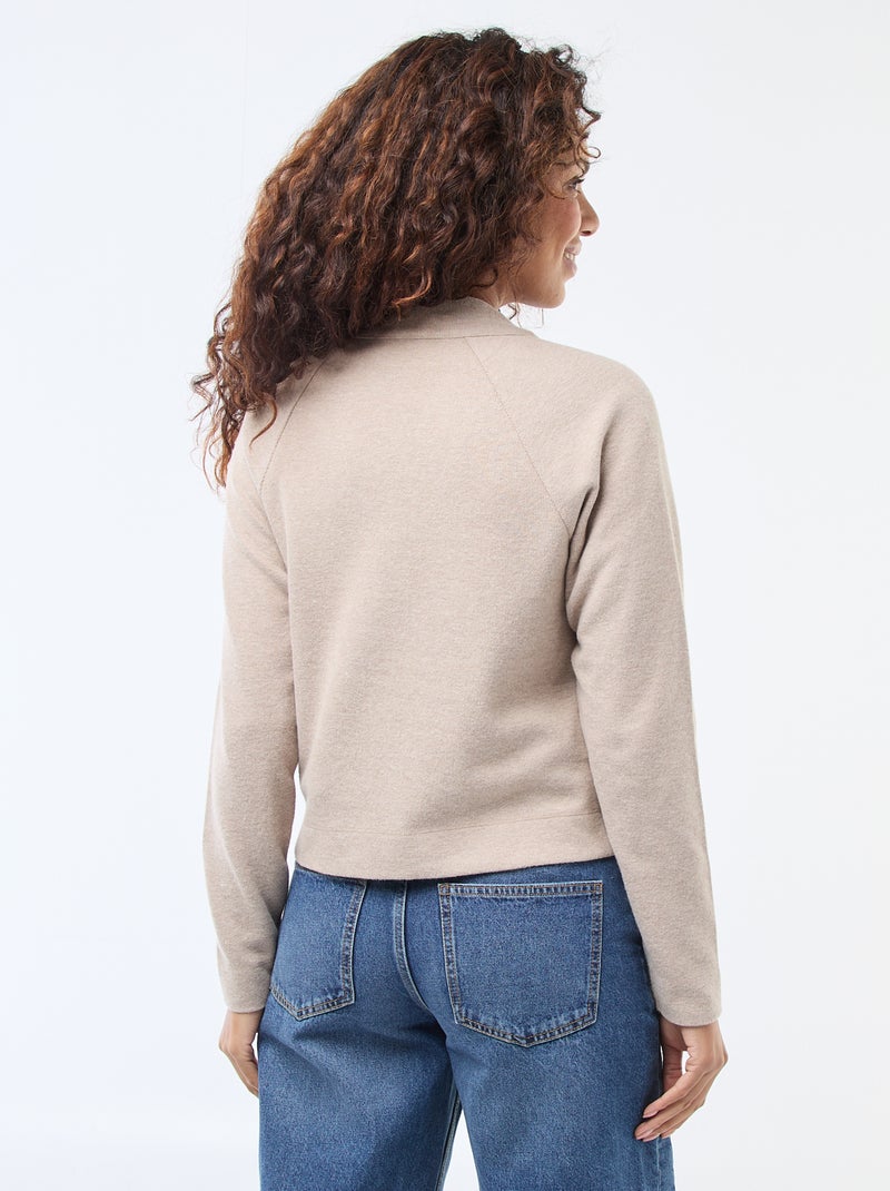 Gilet con apertura abbottonata dorata Marrone - Kiabi