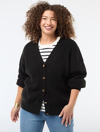 Gilet con bottoni a forma di cuore