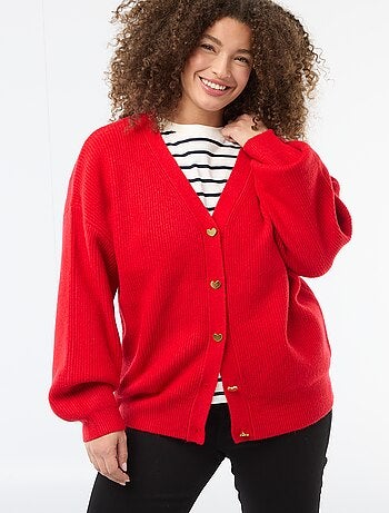 Gilet con bottoni a forma di cuore