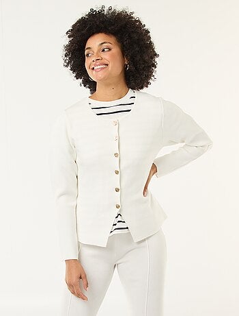 Gilet con bottoni dorati