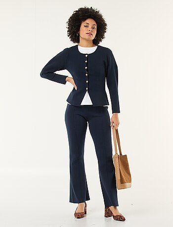 Gilet con bottoni dorati