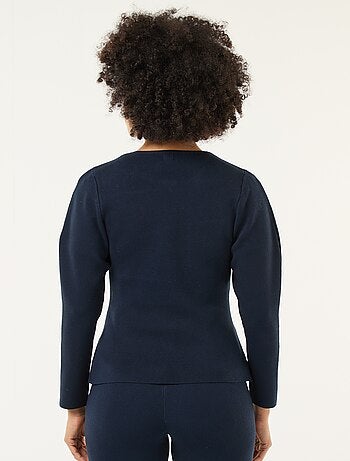 Gilet con bottoni dorati