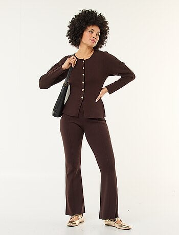 Gilet con bottoni dorati