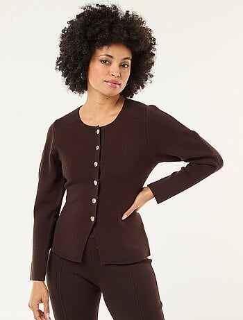 Gilet con bottoni dorati