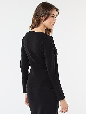 Gilet con bottoni dorati