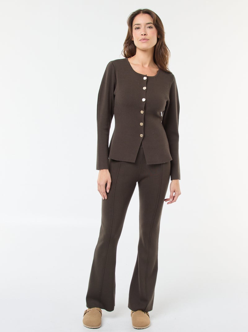 Gilet con bottoni dorati Nero - Kiabi