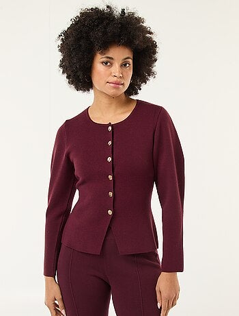 Gilet con bottoni dorati