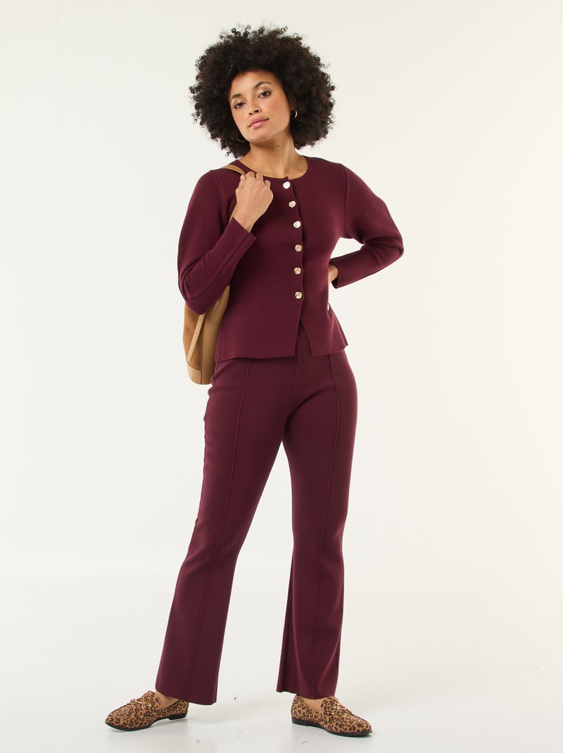 Gilet con bottoni dorati Rosso - Kiabi