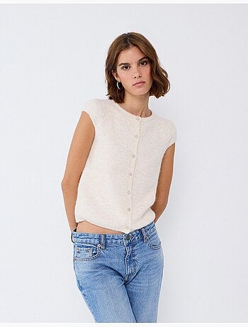 Gilet con bottoni, mo fashion