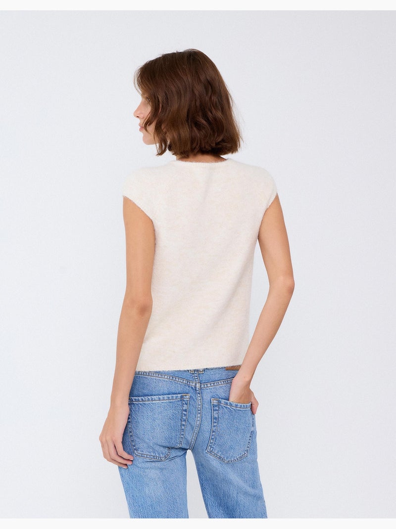 Gilet con bottoni, mo fashion Beige - Kiabi