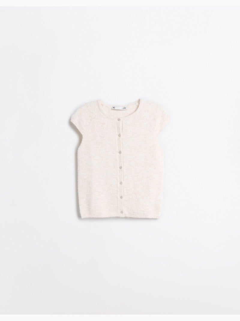 Gilet con bottoni, mo fashion Beige - Kiabi