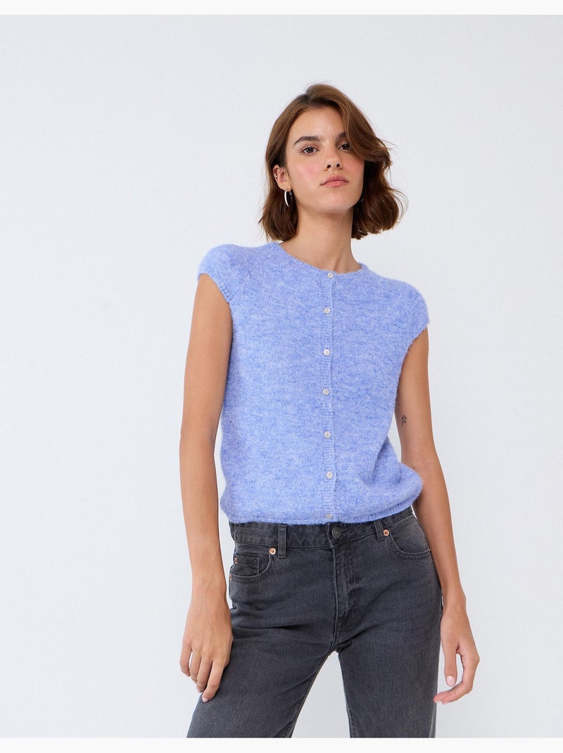 Gilet con bottoni, mo fashion Blu - Kiabi
