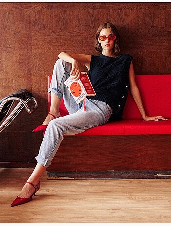 Gilet con bottoni, mo fashion