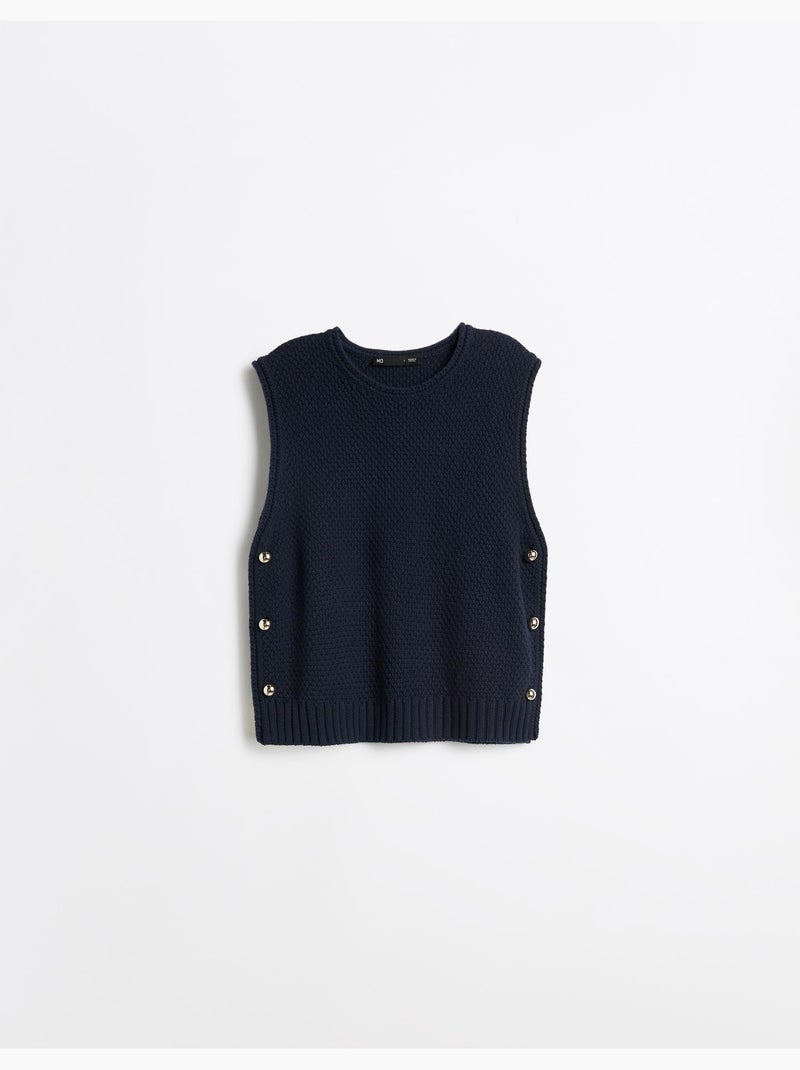 Gilet con bottoni, mo fashion Blu - Kiabi