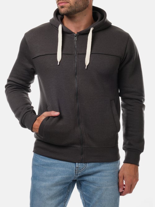 Gilet con cappuccio e cerniera - Kiabi