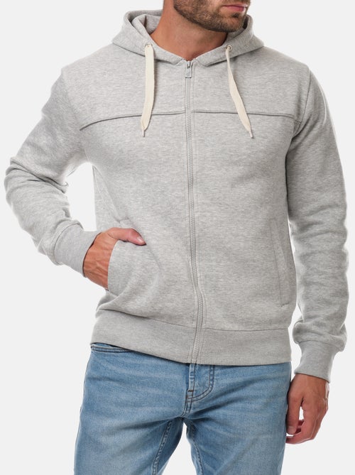 Gilet con cappuccio e cerniera - Kiabi