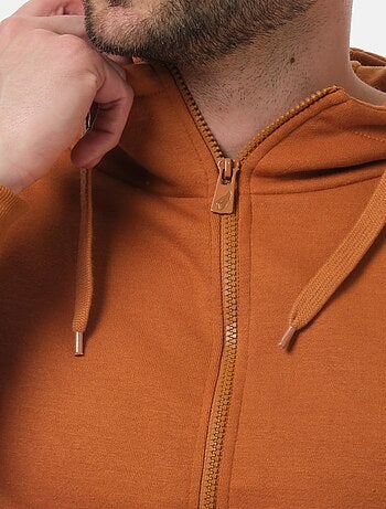 Gilet con cappuccio e zip