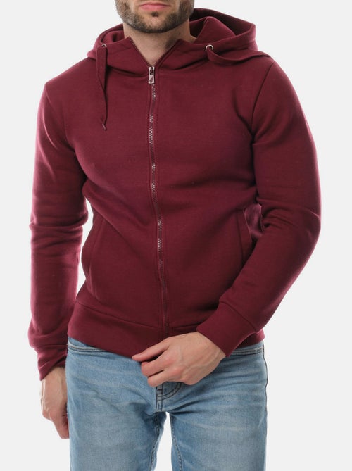 Gilet con cappuccio e zip - Kiabi