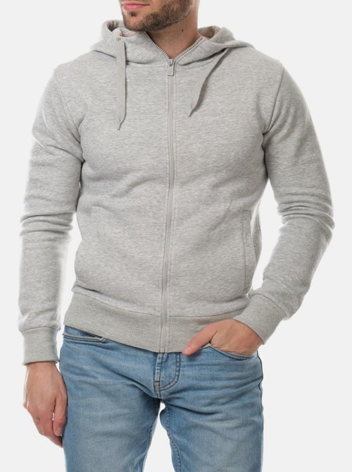 Gilet con cappuccio e zip - Kiabi