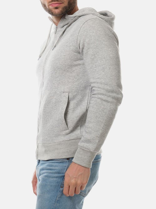 Gilet con cappuccio e zip - Kiabi