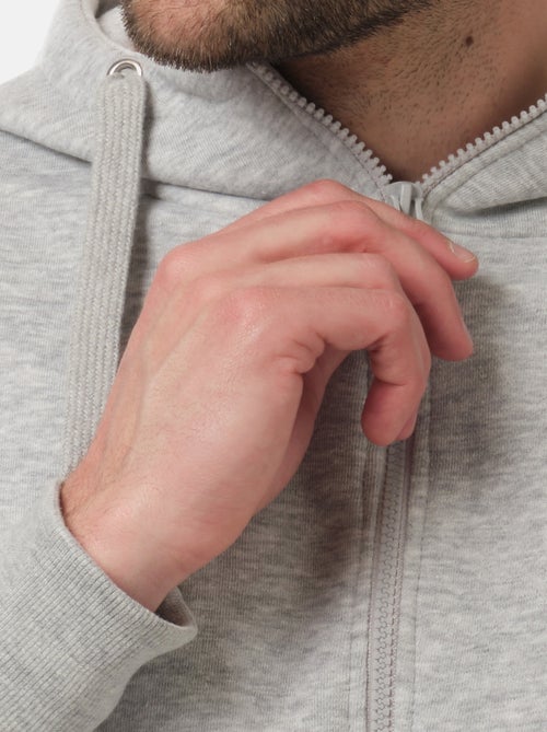 Gilet con cappuccio e zip - Kiabi