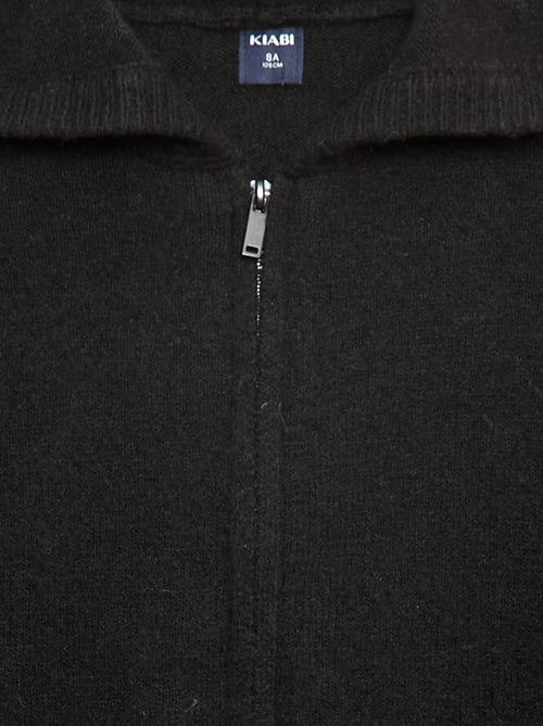 Gilet con cappuccio in maglia mélange - Kiabi