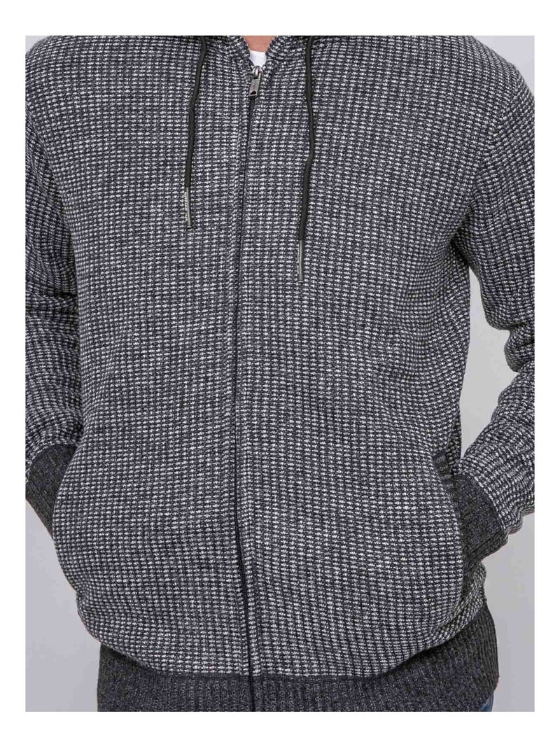 Gilet con cappuccio LITEDDY Grigio antracite - Kiabi