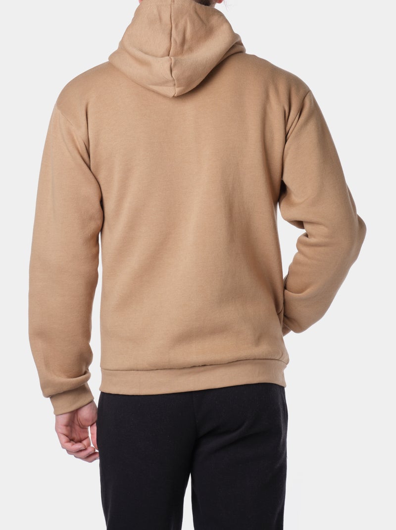 Gilet con cappuccio Tortora - Kiabi