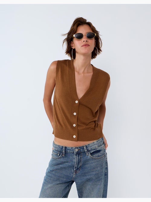 Gilet con cashmere, mo fashion - Kiabi