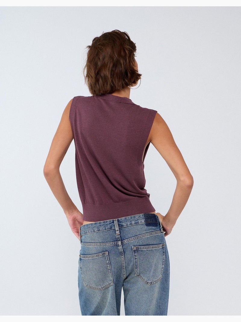 Gilet con cashmere, mo fashion Viola - Kiabi