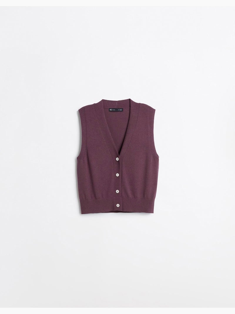 Gilet con cashmere, mo fashion Viola - Kiabi