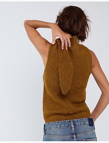 Gilet con collare, mo fashion